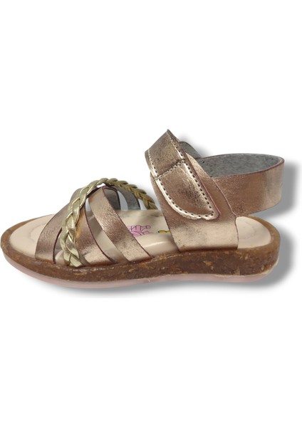 Şirinbebe 1714-20 Çapraz Örgü Şerit Cırt Kız Çocuk Sandalet 21-25 modelleri
