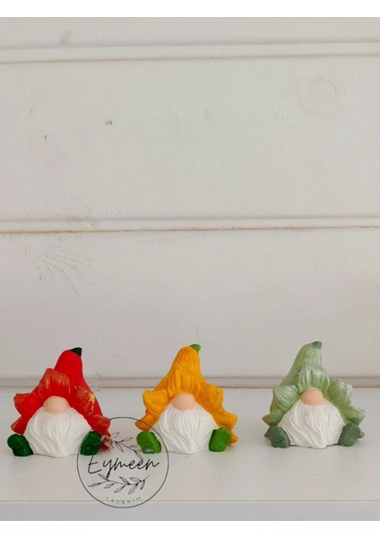 3'lü Gnome Burnuk Cüceler Hediyelik