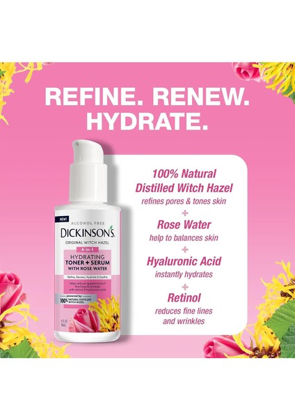 Dickinson's Cadı Fındığı ve Gül Suyu Özlü Nemlendirici Tonik + Serum 118ML fırsatları