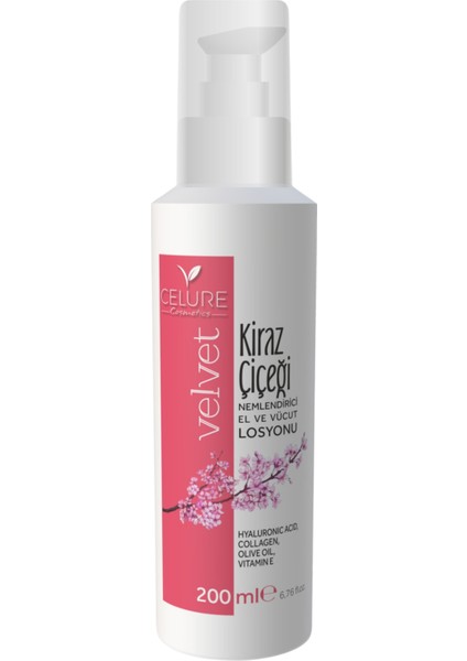 Kiraz Çiçeği Nemlendirici Losyon 200 ML | El‑yüz‑vücut Için Çiçeksi & Hafif Nem Bakımı