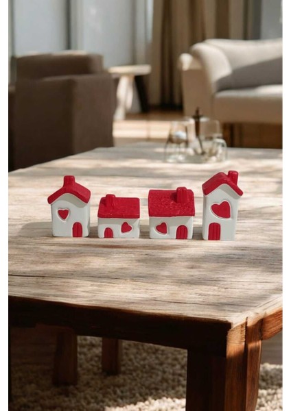 4lü Kalpli Evler, Iskandinav Dekoratif Bohem Biblo, Sevgililer Günü 14 Şubat Hediyelik