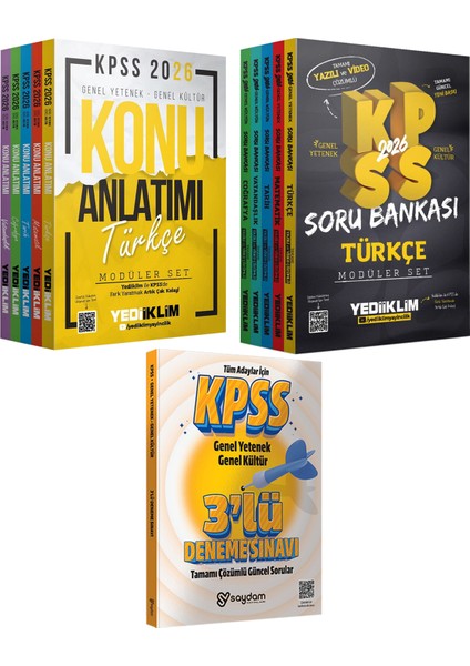 2026 Kpss Gygk Konu Anlatım 5KITAP(1488 Sf)Hem Yazılı Hem Video Çözümlü Soru Bankası 5KITAP(1264 Sf)