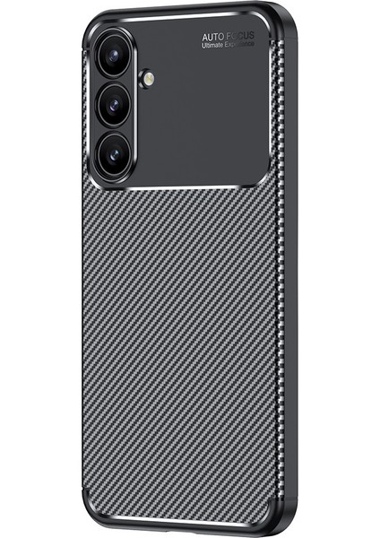 Samsung Galaxy A16 Uyumlu Kamera Korumalı Darbe Önleyici Carbon Brushed Silikon Kılıf