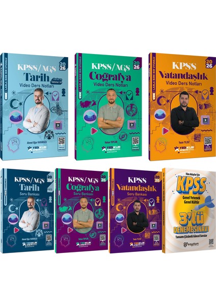 2026 Kpss Atölye Serisi Tarih-Coğrafya-Vatandaşlık Video Ders Notları-Video Çözümlü Soru Bankası