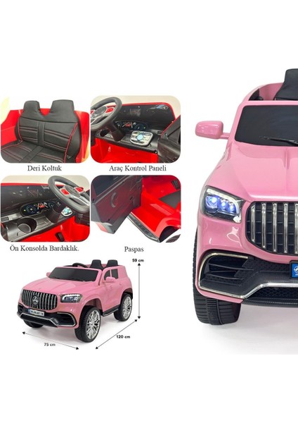 Peluşçu Dayı Akülü Araba 12 Volt Uzaktan Kumandalı 4x2 Mıracle Gt Deri Koltuk