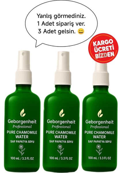 Papatya Suyu Doğal Saç Açıcı Sprey Saç ve Yüz Toniği 100 ml