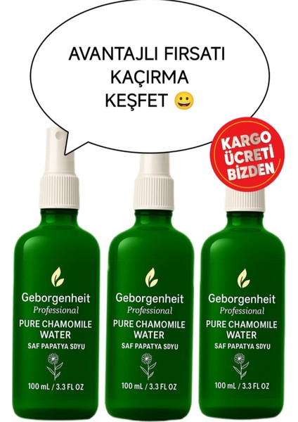 Papatya Suyu Doğal Saç Açıcı Sprey Saç ve Yüz Toniği 100 ml