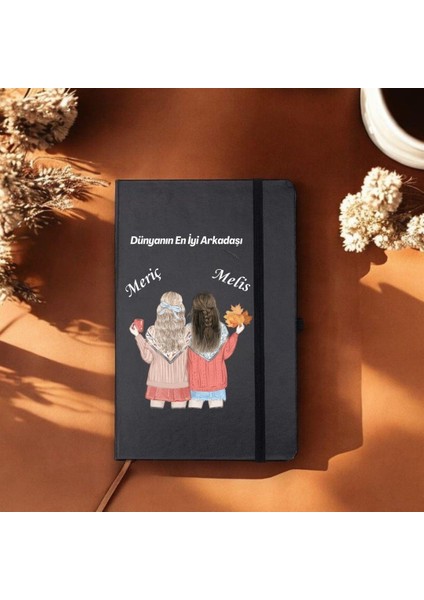 Arkadaşlara Özel Isim Yazılı Tasarımlı Defter