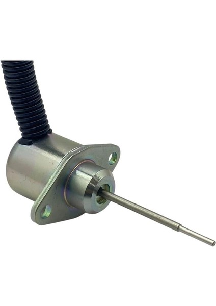 12V Stop Selenoidi (Düz Kulaklı) (Küçük Tip) (Düz Mil Kademeli 63 Mm) Genpower-Kubota