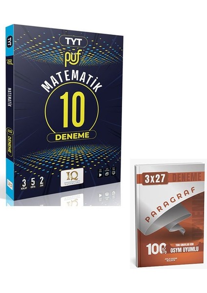 Iq 2026 Yks Tyt Matematik Püf 10 Deneme+Anla Kazan Paragraf