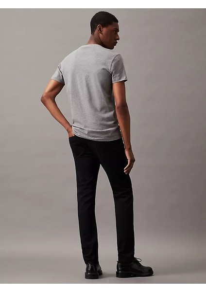 Erkek Ck Slım Taper Jean Pantolon - Siyah