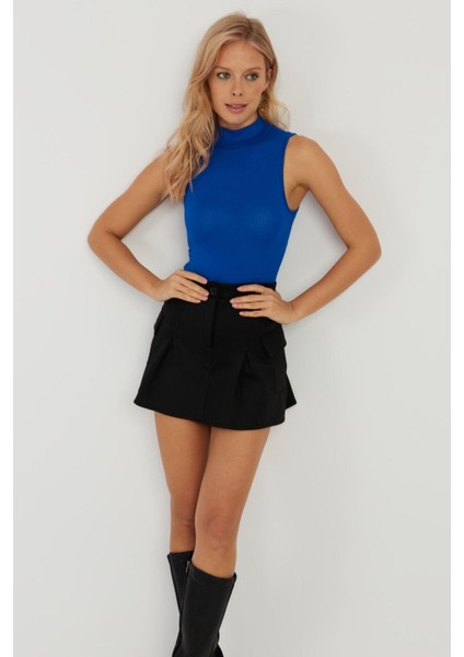 Kadın Saks Kolsuz Bluz LPP1260 fırsatları