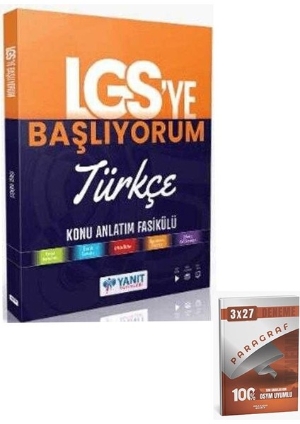 Yanıt 2026 Lgs` Ye Başlıyorum Türkçe Anlatım Fasikülü+Anla Kazan Paragraf