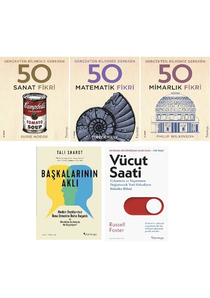 Matematik Fikri + Sanat Fikri + Mimarlik Fikri + Baskalarinin Akli + Vucut Saati =5 Set