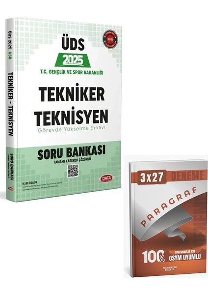 Data 2025 Gys Üds Gençlik ve Spor Bakanlığı Tekniker Teknisyen Soru Bankası