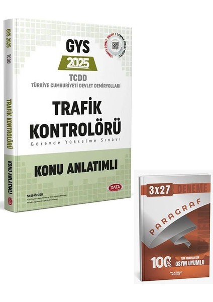 Data 2025 Gys Tcdd Trafik Kontrolörü Konu Anlatımlı Görevde Yükselme+Anla Kazan Paragraf