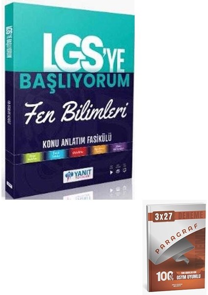 Yanıt 2026 Lgs` Ye Başlıyorum Fen Bilimleri Anlatım Fasikülü+Anla Kazan Paragraf