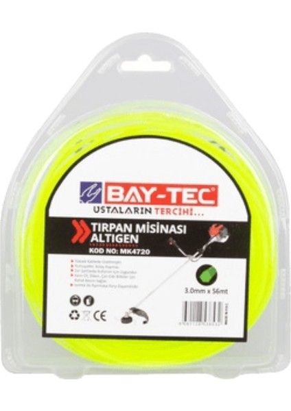 Tırpan Misinası Altıgen 3.0mm x 56M