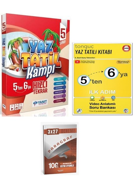 Tonguç+Yanıt 2026 5 Ten 6 Ya Ilk Adım Yaz Tatili Kitabı
