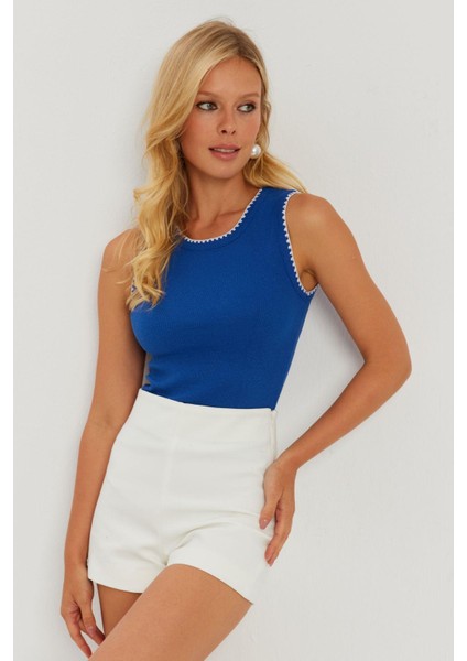 Kadın Saks Biyeli Kaşkorse Bluz AYD318 fırsatları