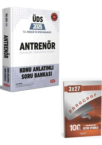 Data 2025 Gys Üds Gençlik ve Spor Bakanlığı Antrenör Konu Anlatımlı Soru Bankası+Anla Kazan Paragraf