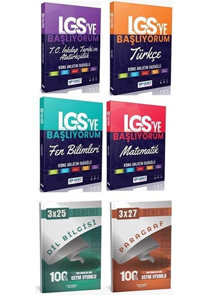 Yanıt + Anla Kazan 2026 Lgs Tüm Dersler Lgs Ye Başlıyorum ve Anla Kazan Deneme 6 Lı Set