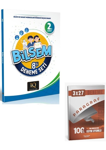 Iq 2026 2. Sınıf Bilsem 8 Li Deneme Seti+Anla Kazan Paragraf