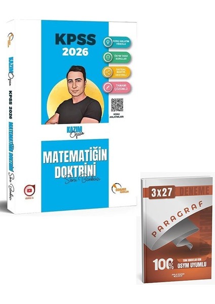Doktrin 2026 Kpss Matematik Doktrini Soru Bankası Çözümlü+Anla Kazan Paragraf