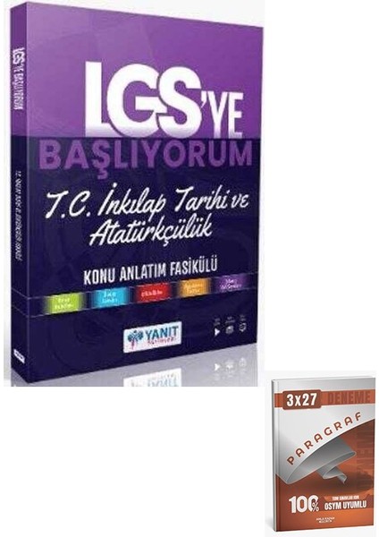Yanıt 2026 Lgs` Ye Başlıyorum T.c. Inkılap Tarihi ve Atatürkçülük Anlatım Fasikülü+Anla Kazan Paragraf