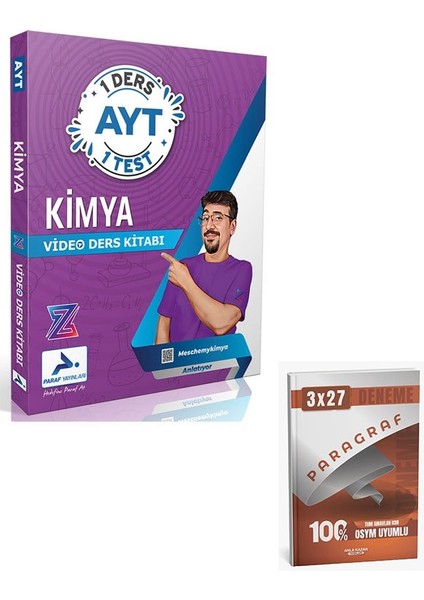 Paraf 2026 Yks Ayt Meschemykimya Z Takımı 1 Ders 1 Test Video Ders Kitabı+Anla Kazan Paragraf