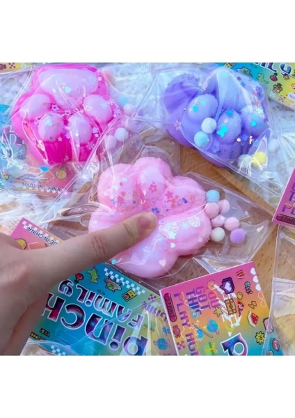 Kedi Pati Taba Squishy Oyuncağı Yumuşacık Jel Oyuncak Pati