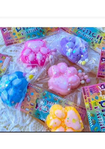 Kedi Pati Taba Squishy Oyuncağı Yumuşacık Jel Oyuncak Pati