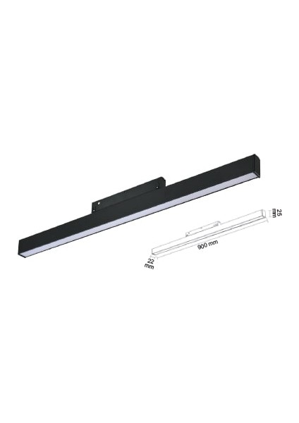 Magnet Opak Difüzörlü Armatür 48V 10W 4000K Forlıfe