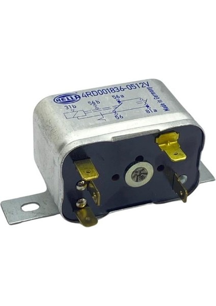 12V Far Rölesi 5 Uçlu (Çift Platin) (Kalıcı) (31B-56-56A-56B-81A) Germany