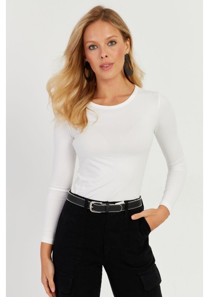 Kadın Beyaz Bluz LPP1253