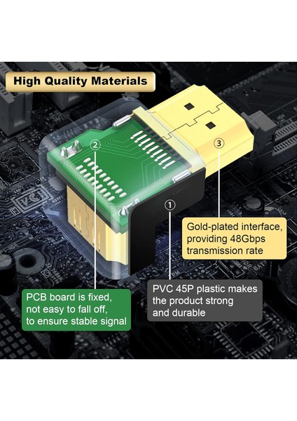 HDMI Açılı Fiş 90 Derece HDMI 2.1 Kablo Açılı Erkek - Dişi HDMI Açı Adaptörü Altın Kaplama 2k @ 60Hz, 4K @60Hz 120Hz Hdr Earc Hdtv Için Dolby Switch Laptop Ps4 Xbox Aparat modelleri