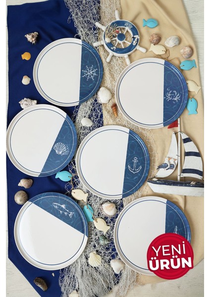 Bodrum Serisi Nordıc Servis Tabağı 28 cm 6 Adet 22914-17