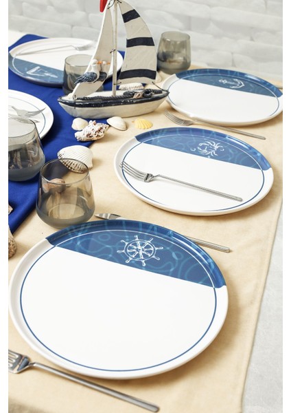 Bodrum Serisi Nordıc Servis Tabağı 28 cm 6 Adet 22914-17
