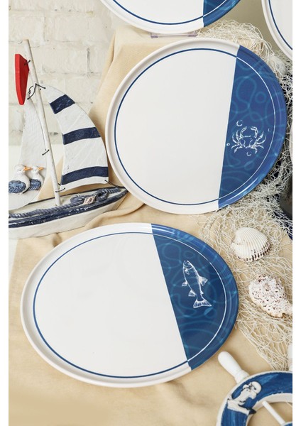 Bodrum Serisi Nordıc Servis Tabağı 28 cm 6 Adet 22914-17