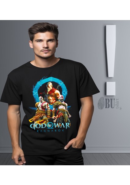 'god Of War - Ragnarök' Baskılı 'regular-Fit' Unisex Tişört
