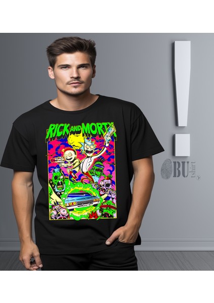 'rick And Morty' Baskılı 'regular-Fit' Unisex Tişört