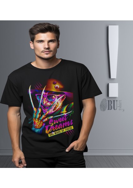 'freddy Krueger - Sweet Dreams‘ Baskılı 'regular-Fit' Unisex Tişört modelleri