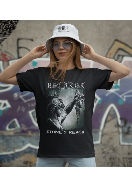 'be'lakor - Stones's Reach' Baskılı 'regular-Fit' Unisex Tişört