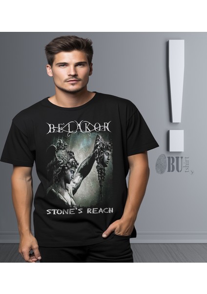 'be'lakor - Stones's Reach' Baskılı 'regular-Fit' Unisex Tişört