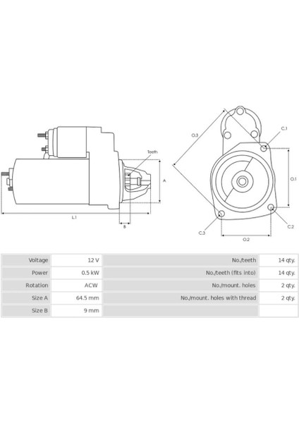 12V Marş Motoru Denso Tipi 14 Diş 0.5 Kw Ters Honda Jeneratör-Solax Jeneratör indirimleri