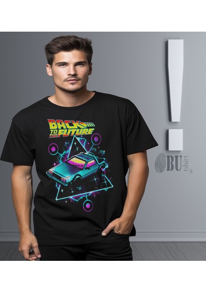 'back To The Future - Geleceğe Dönüş - Delorean‘ Baskılı 'regular-Fit' Unisex Tişört modelleri