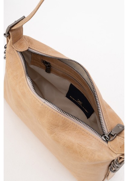 Capella Kadın Baget Çanta Gerçek Deri Bej fırsatları