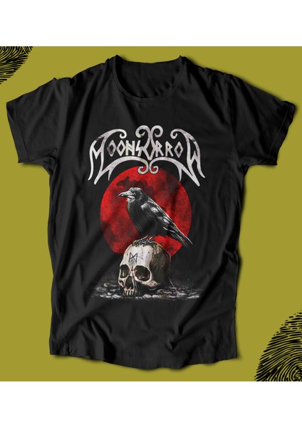 'moonsorrow - Crow‘ Baskılı 'regular-Fit' Unisex Tişört