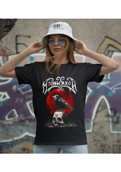 'moonsorrow - Crow‘ Baskılı 'regular-Fit' Unisex Tişört