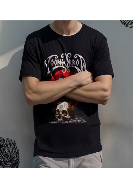 'moonsorrow - Crow‘ Baskılı 'regular-Fit' Unisex Tişört